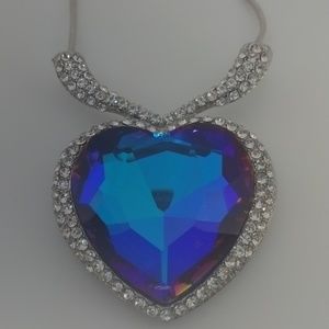 Blue Heart Necklace